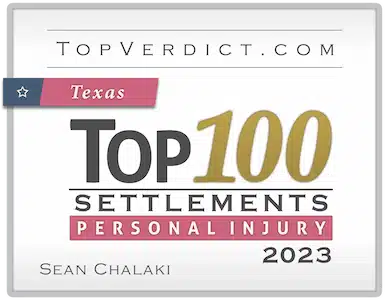 TopVerdict.com - Top 100 Settlements Personal Injury 2023 - Sean Chalaki
