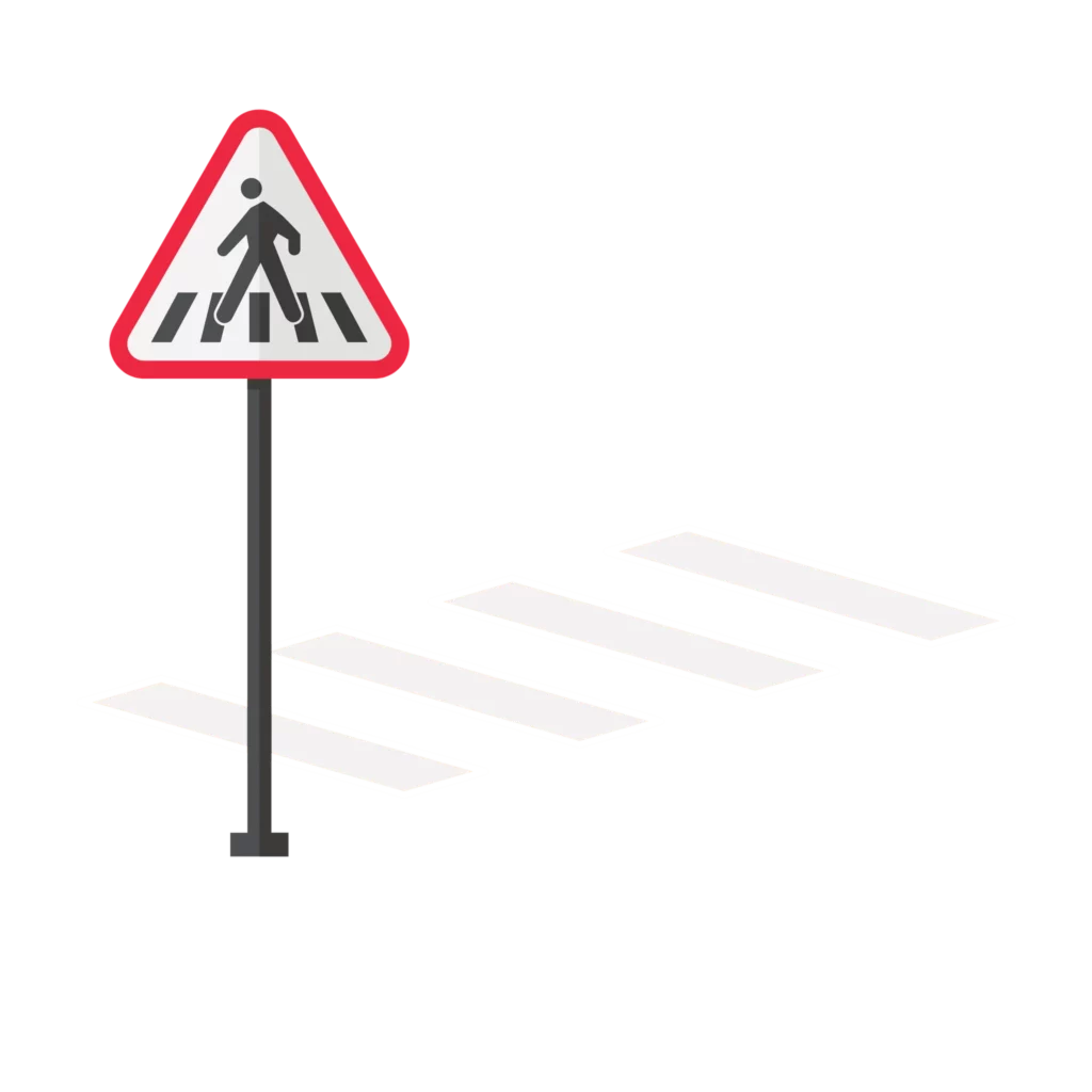 Pedestrian Lane and Sign